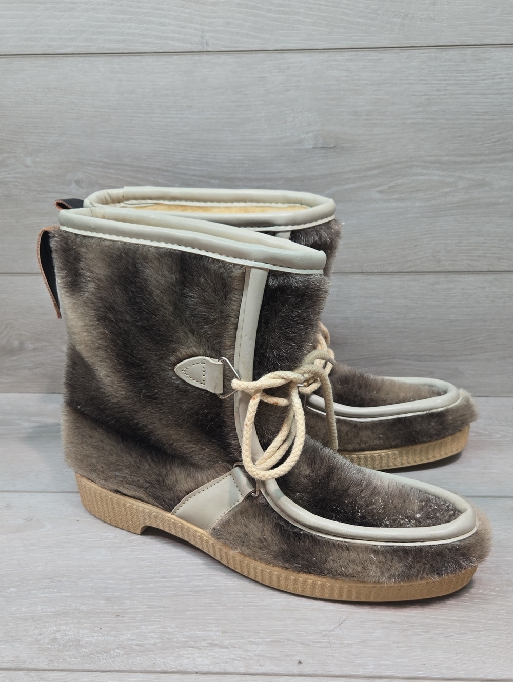 Snowland Women 30419 Insulated Lined Fur Boots Shoes Sz 11